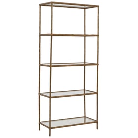 Ashley Furniture Ryandale Antique Brass Bookcase