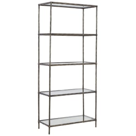 Ashley Furniture Ryandale Antique Pewter Metal Bookcase