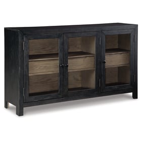 Ashley Furniture Lenston Black Gray Accent Cabinet