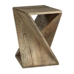 Ashley Furniture Zalemont Distressed Brown Accent Table