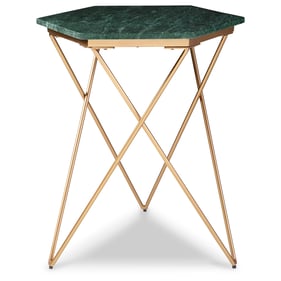 Ashley Furniture Engelton Green Gold Accent Table