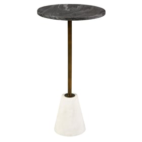 Ashley Furniture Caramont Black White Accent Table