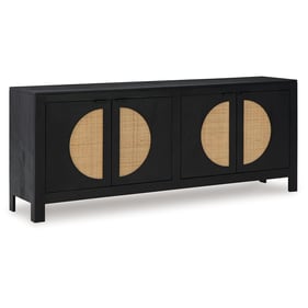 Ashley Furniture Cliffiings Black Natural Accent Cabinet