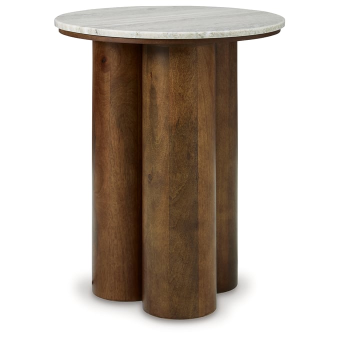 Ashley Furniture Henfield Beige Brown Accent Table A4000623