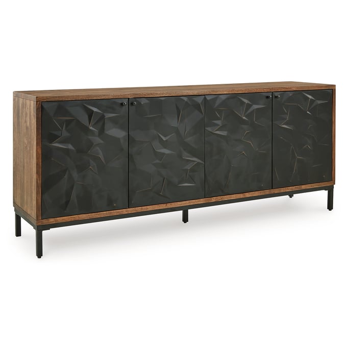 Ashley Furniture Dorannby Black Brown Accent Cabinet A4000649