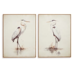 Ashley Furniture Aubinell Beige 2pc Wall Art Set