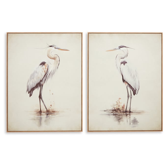 Ashley Furniture Aubinell Beige 2pc Wall Art Set A8000414