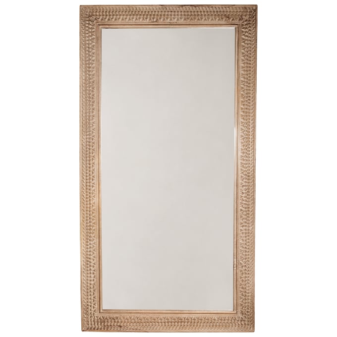 Ashley Furniture Belenburg Washed Brown Wood Floor Mirror A8010274