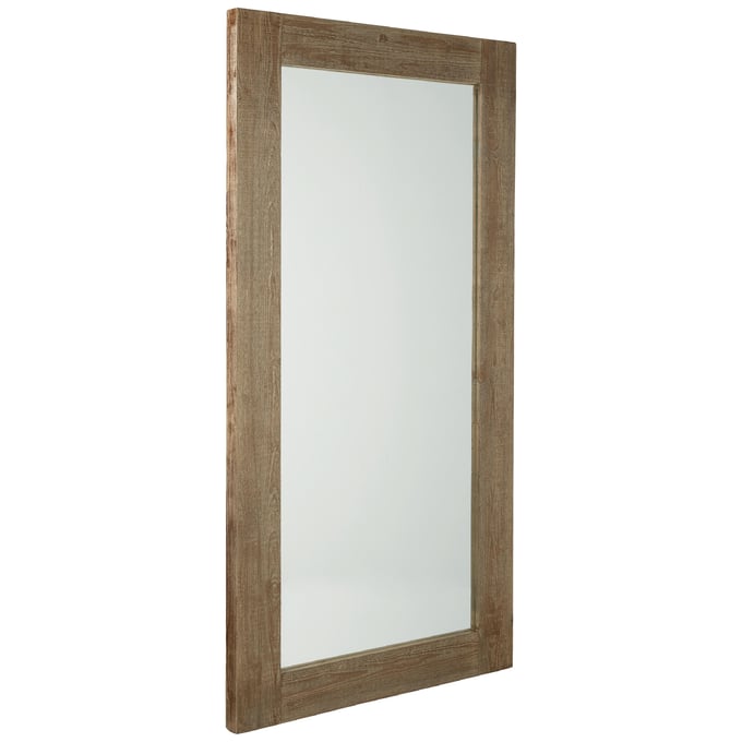 Ashley Furniture Waltleigh Distressed Brown Floor Mirror A8010278