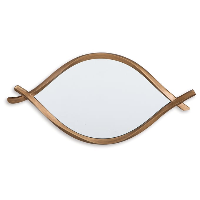 Ashley Furniture Bartner Antique Gold Accent Mirror A8010340