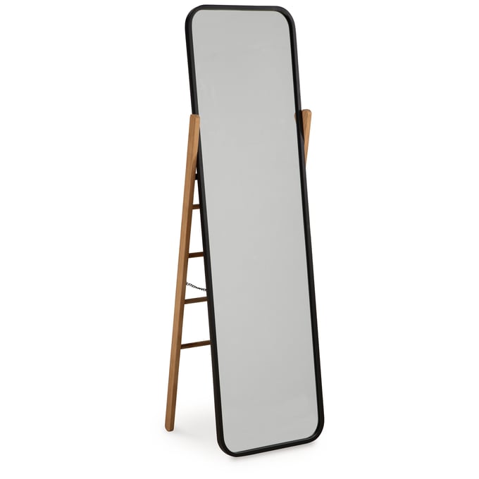 Ashley Furniture Bronick Black Brown Floor Mirror A8010342