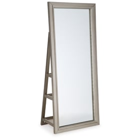 Ashley Furniture Evesen Champagne Floor Standing Storage Mirror