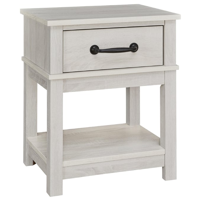 Ashley Furniture Dorrinson White One Drawer Night Stand B067-91