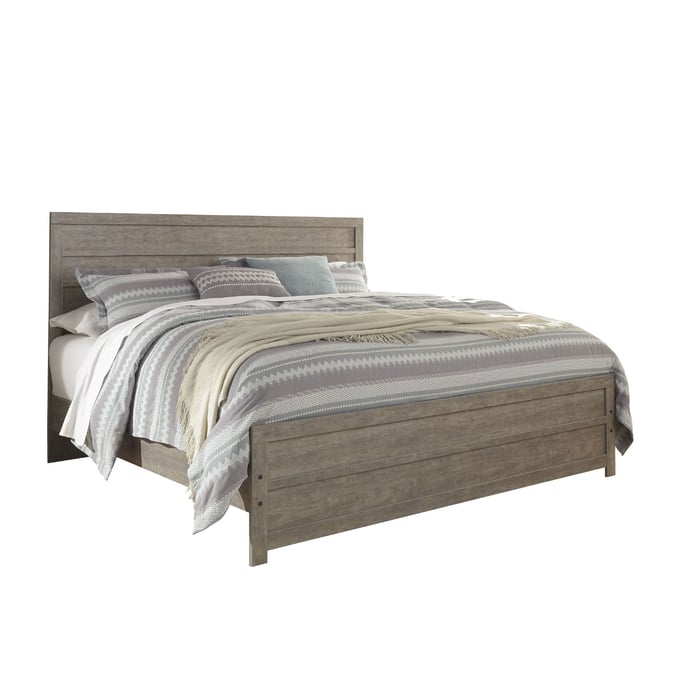 Ashley Furniture Culverbach Gray Wood King Bed B070B10