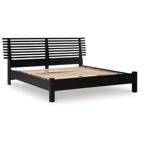 Ashley Furniture Danziar Black King Slat Panel Bed