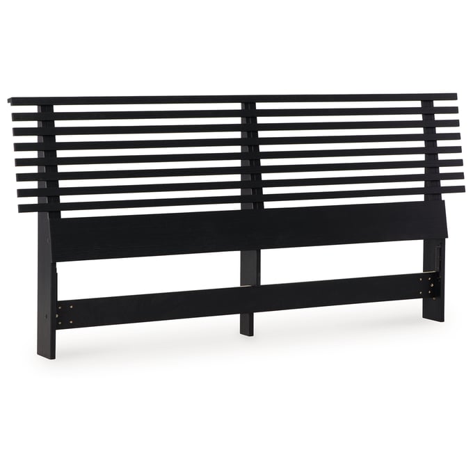 Ashley Furniture Danziar Black King Slat Headboard B1013-158