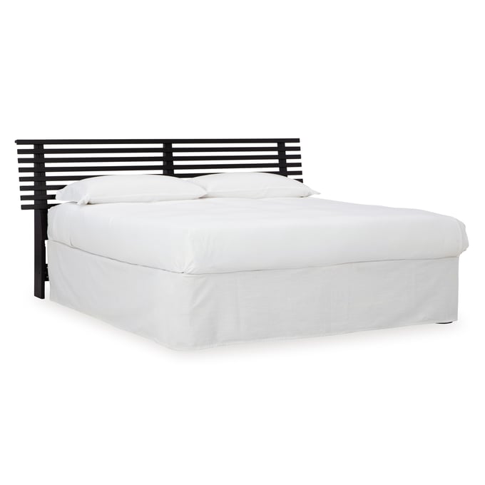 Ashley Furniture Danziar Black King Slat Headboard With Frame B1013-158-K-HDBD-FR