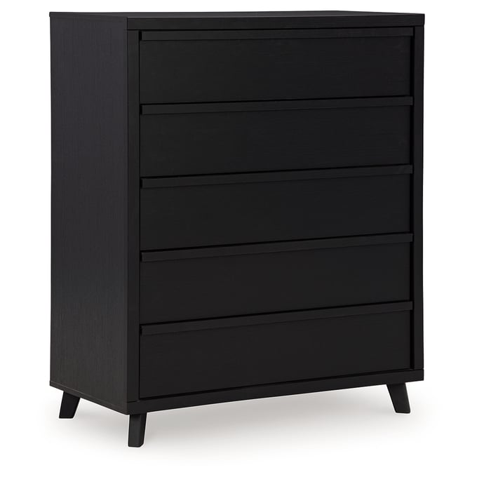 Ashley Furniture Danziar Black Five Drawer Wide Chest B1013-345