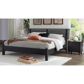 Ashley Furniture Danziar Black 2pc King Slat Panel Bedroom Set