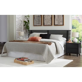 Ashley Furniture Danziar Black 2pc Bedroom Set With Queen Slat Headboard