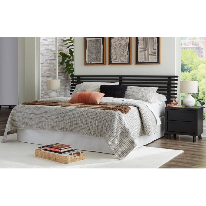 Ashley Furniture Danziar Black 2pc Bedroom Set With Queen Slat Headboard B1013-BR-S3