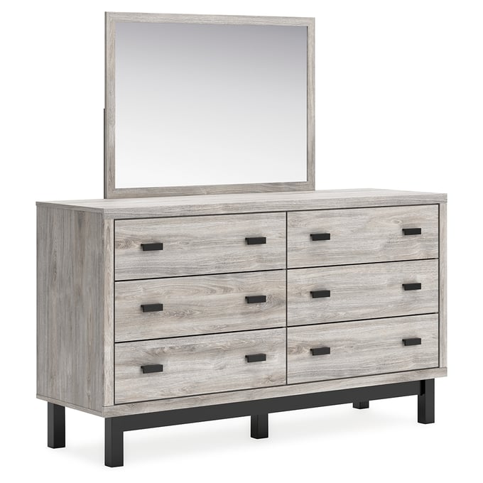 Ashley Furniture Vessalli Gray Dresser And Mirror B1036B1