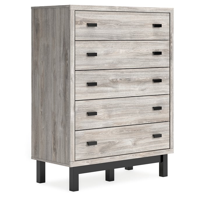 Ashley Furniture Vessalli Gray Five Drawer Wide Chest B1036-345