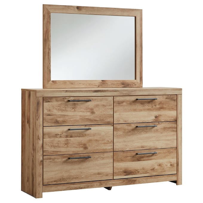 Hyanna Contemporary Tan Dresser And Mirror B1050B1