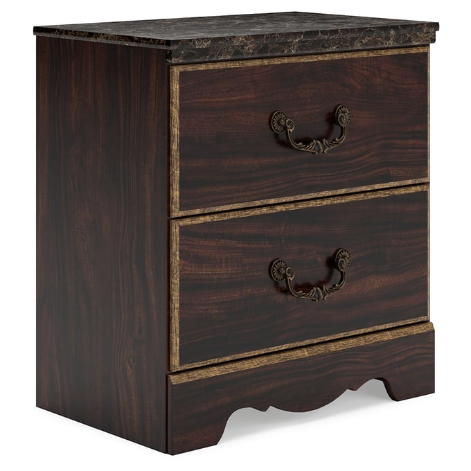 Ashley Furniture Glosmount Reddish Brown Two Drawer Night Stand B1055-92