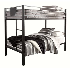 Ashley Furniture Dinsmore Black Gray Twin Over Twin Bunk Bed With Ladder