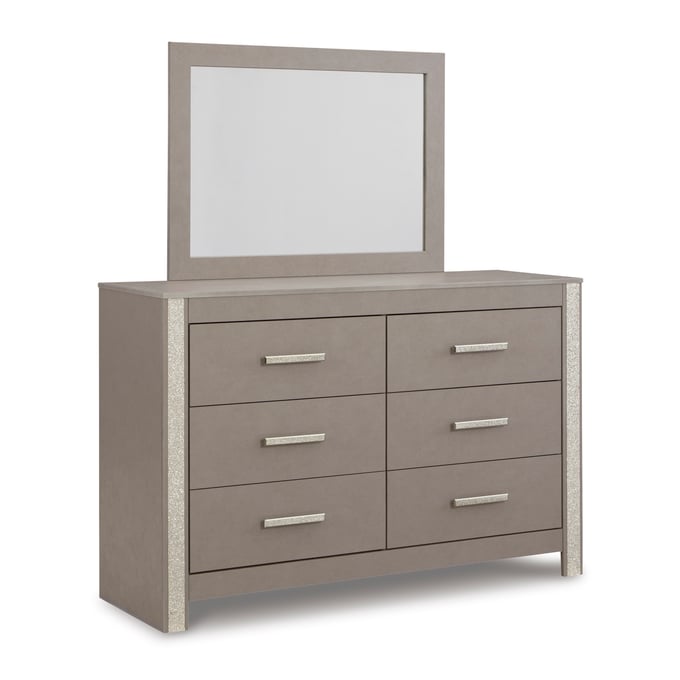 Ashley Furniture Surancha Gray Dresser And Mirror B1145B1