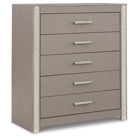 Ashley Furniture Surancha Gray Five Drawer Wide Chest