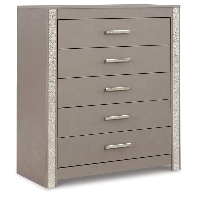 Ashley Furniture Surancha Gray Five Drawer Wide Chest B1145-345