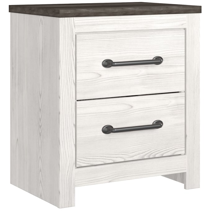 Ashley Furniture Gerridan White Gray Two Drawer Night Stand B1190-92