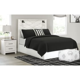 Ashley Furniture Gerridan White Gray 2pc Bedroom Stet With Queen Headboard