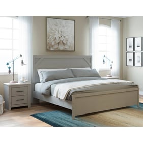 Ashley Furniture Cottonburg Light Gray 4pc Bedroom Set With King Panel Bed