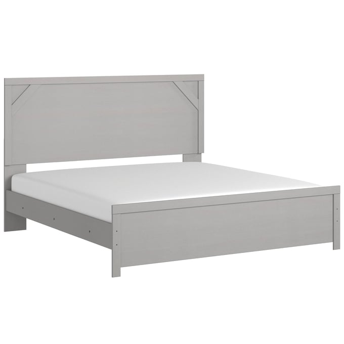 Ashley Furniture Cottonburg Light Gray King Panel Bed B1192B3