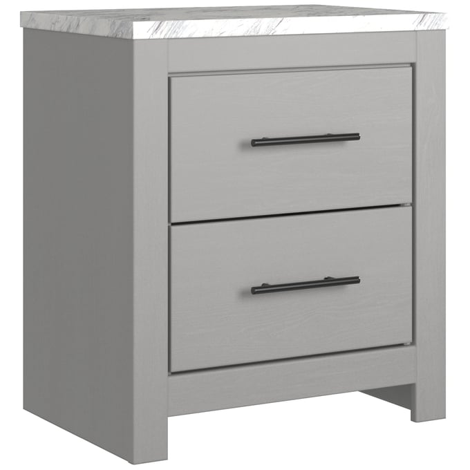 Ashley Furniture Cottonburg Light Gray White Two Drawer Night Stand B1192-92