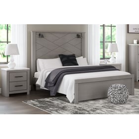 Ashley Furniture Cottonburg Light Gray White 4pc Bedroom Set With Queen Pan...