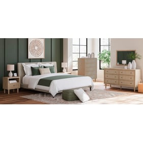 Ashley Furniture Cielden Gray 4pc Bedroom Set With Cal King Upholstered Bed