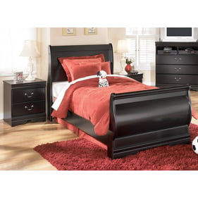 Ashley Furniture Huey Vineyard Black 4pc Bedroom Set With Twin Bed