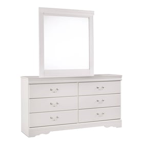 Ashley Furniture Anarasia White Dresser And Mirror