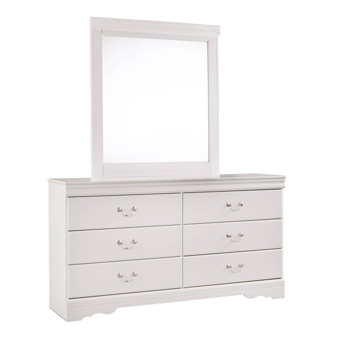 Ashley Furniture Anarasia White Dresser And Mirror B129B3