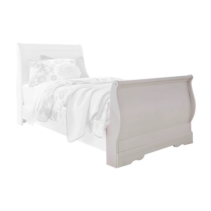 Ashley Furniture Anarasia White Twin Sleigh Footboard B129-62