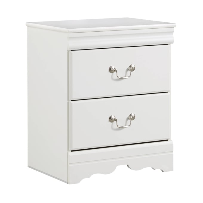 Ashley Furniture Anarasia White Two Drawers Night Stand B129-92