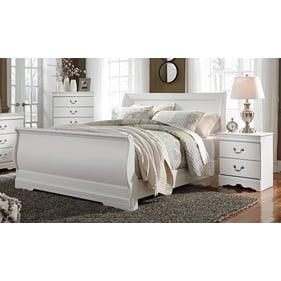 Ashley Furniture Anarasia White 2pc Bedroom Set With Queen Sleigh Bed