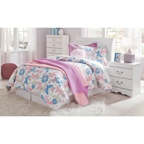 Ashley Furniture Anarasia White 2pc Bedroom Set With Twin Headboard