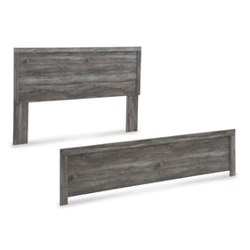 Ashley Furniture Bronyan Dark Gray King Headboard Footboard With Bed Frame