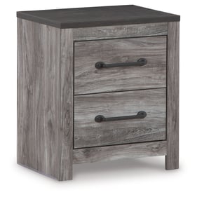 Ashley Furniture Bronyan Dark Gray Two Drawer Night Stand