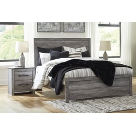 Ashley Furniture Bronyan Dark Gray 2pc Bedroom Set With Queen Headboard Foo...